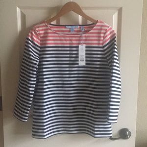 NWT: Draper James Stripe Ponte Long Sleeve Tee S